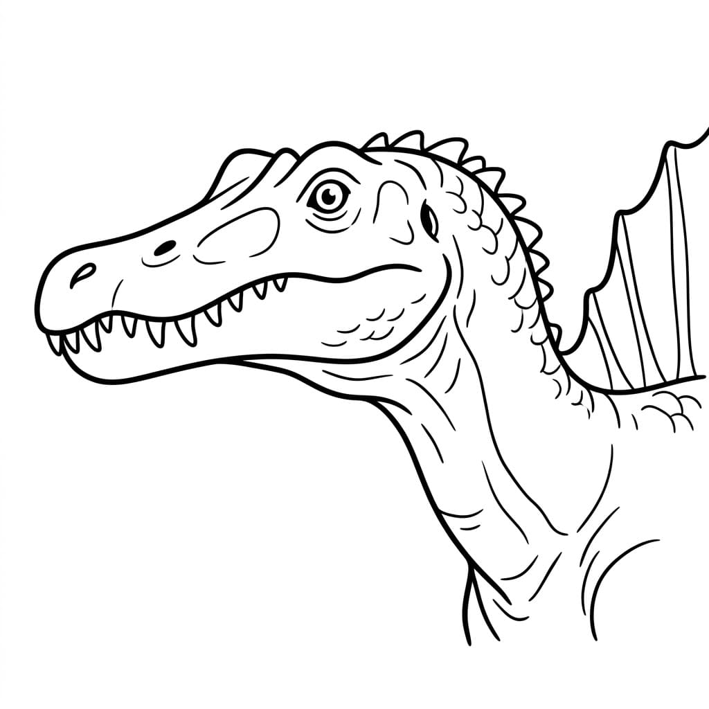 ζωγραφική Πρόσωπο Σπινοσαύρου