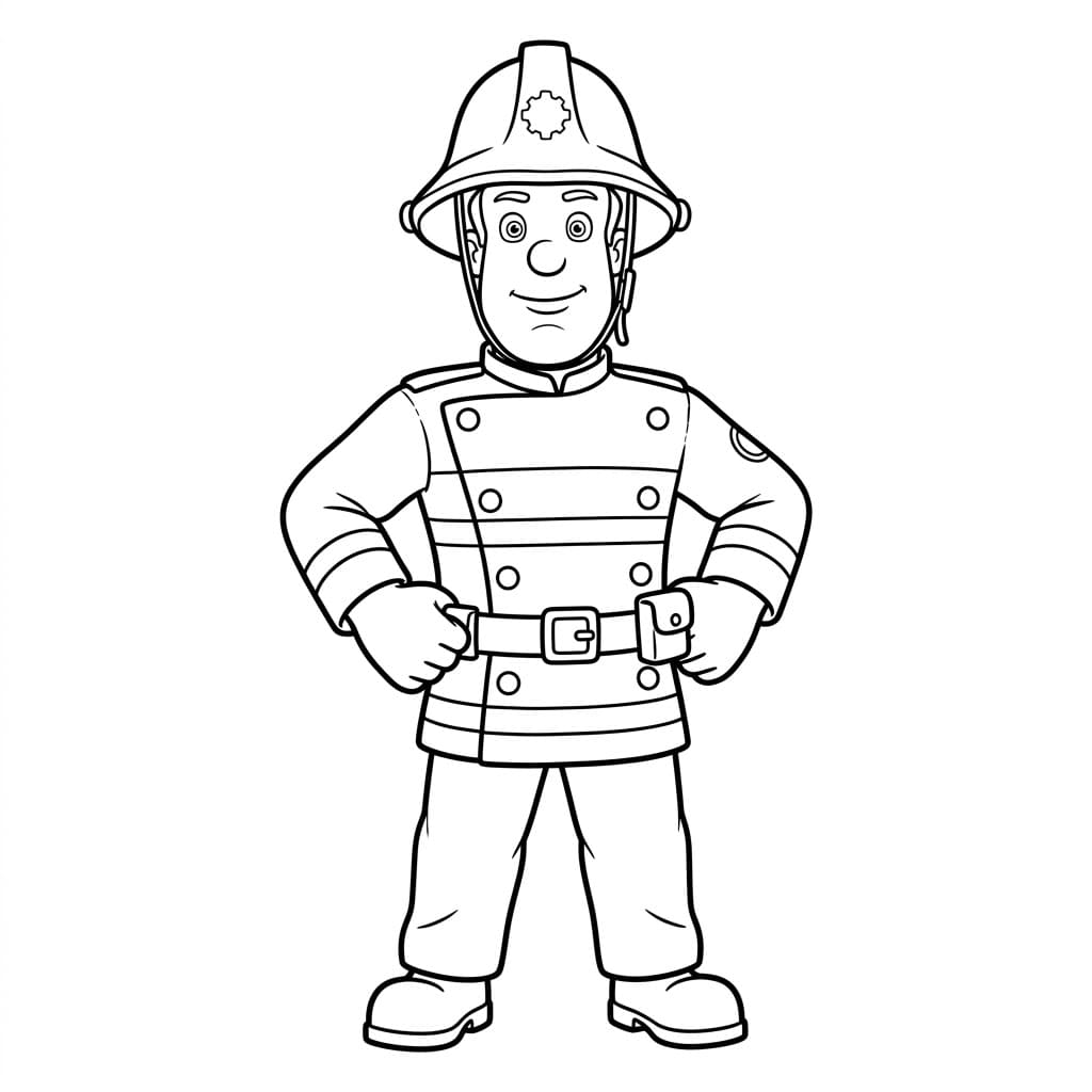 ζωγραφική Πυροσβέστης Σαμ Δυναμικός