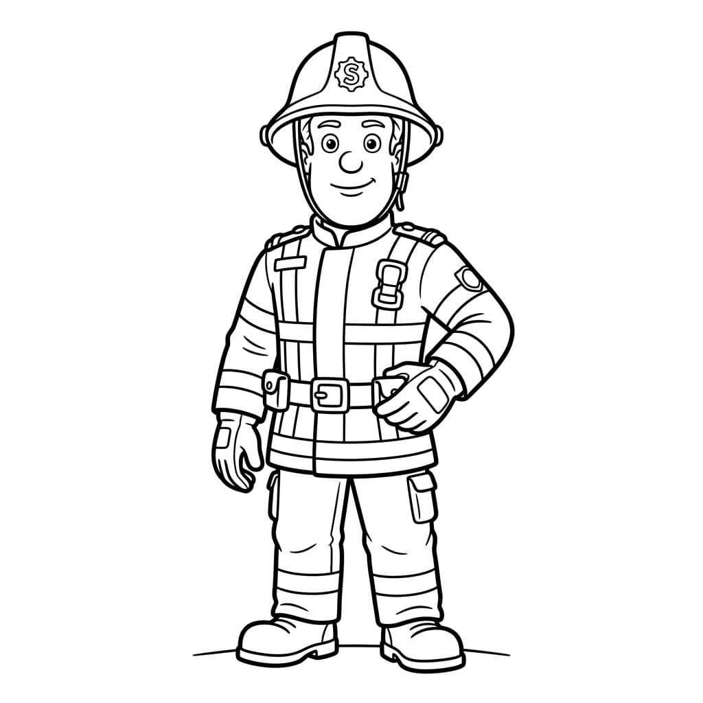 ζωγραφική Πυροσβέστης Σαμ Έτοιμος