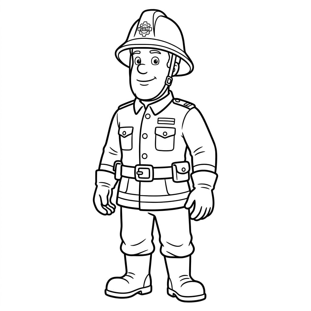 ζωγραφική Πυροσβέστης Σαμ Καθημερινός