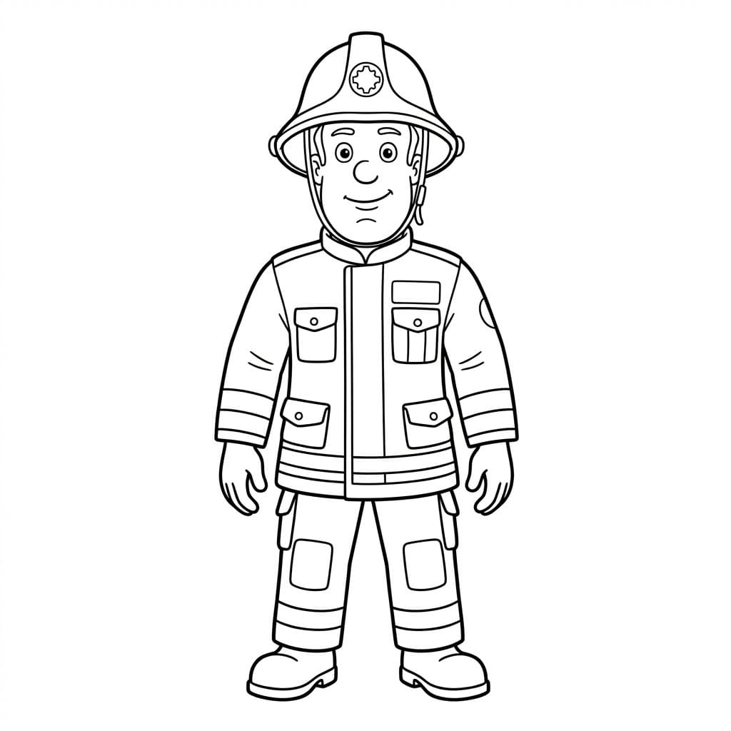 ζωγραφική Πυροσβέστης Σαμ σε Υπηρεσία