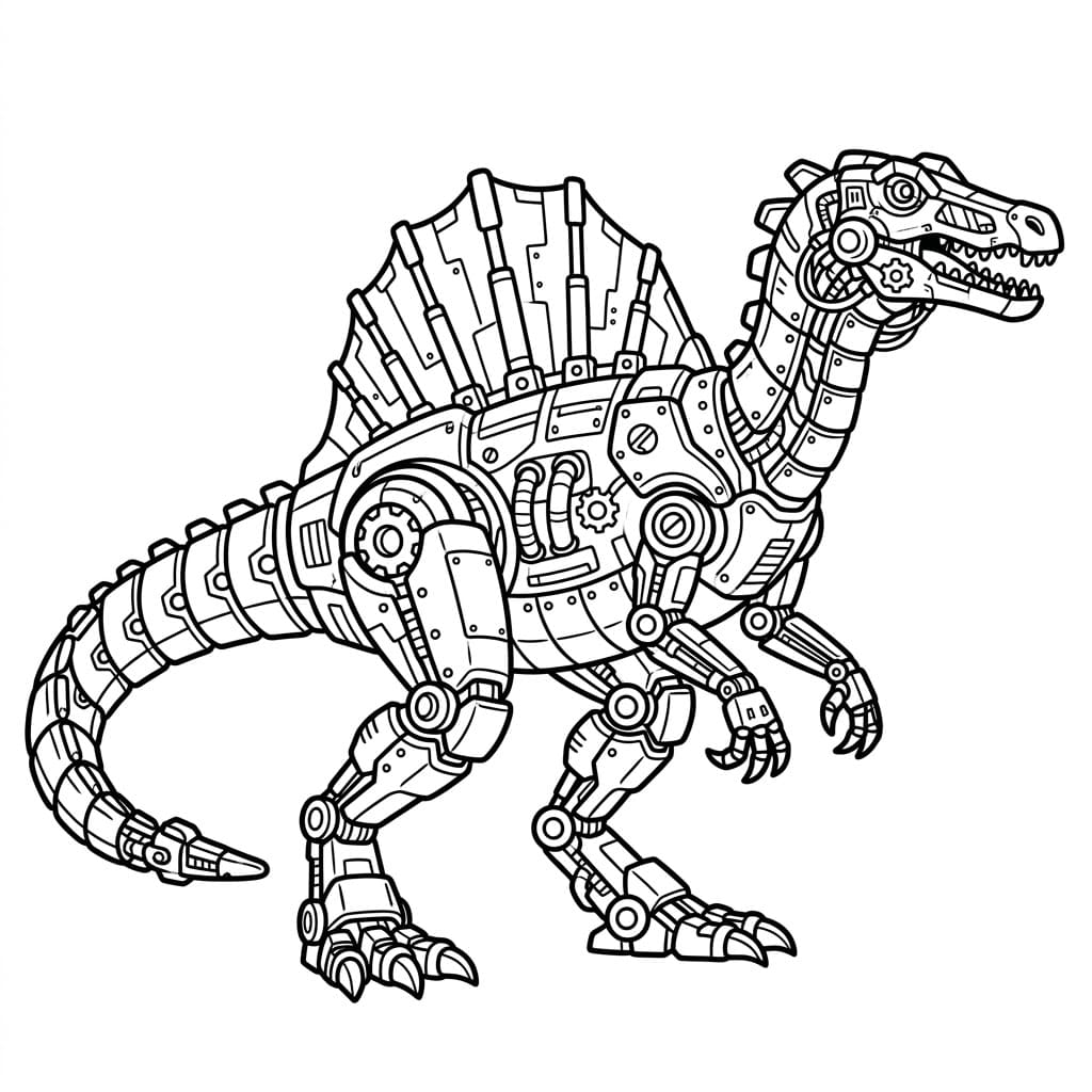 ζωγραφική Ρομποτικός Σπινόσαυρος