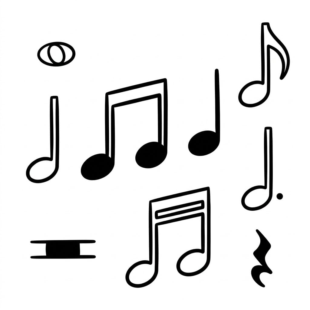 ζωγραφική Ρυθμικές Νότες