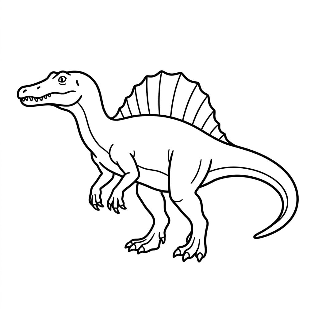 ζωγραφική Σπινόσαυρος σε απλή στάση