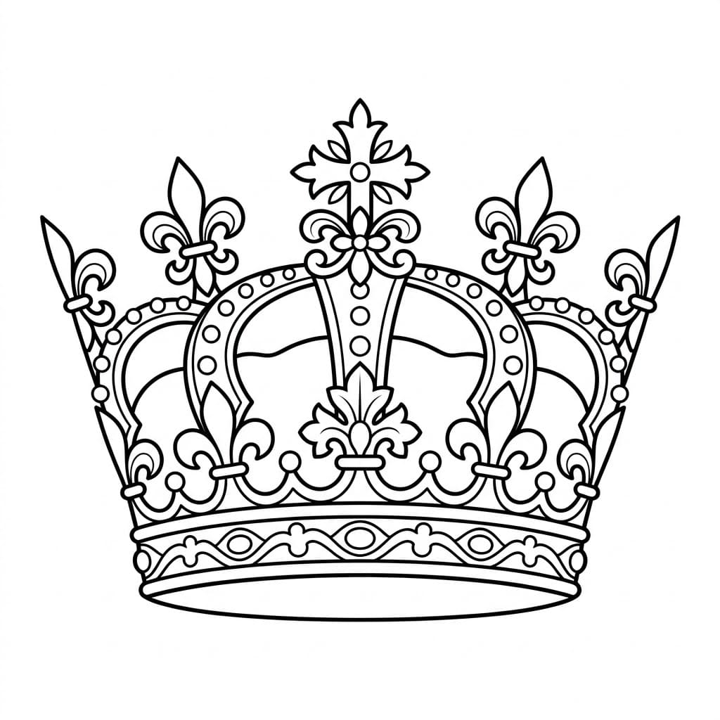 ζωγραφική Στέμμα Φλερ Ντε Λις