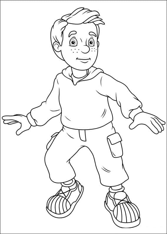 ζωγραφική Τζέιμς Τζόουνς από την ταινία Πυροσβέστης Σαμ