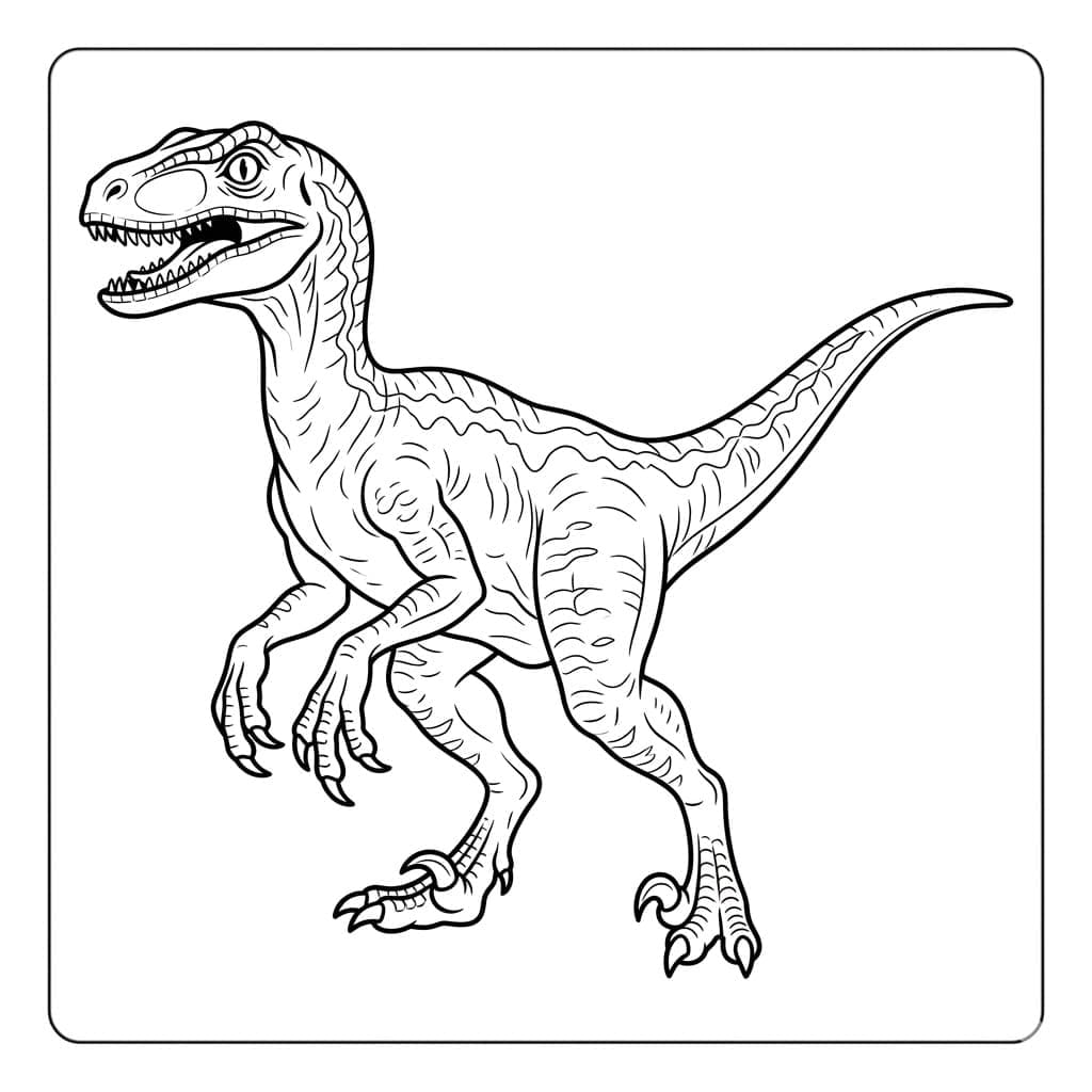 ζωγραφική Βρυχώμενος Βελοκιράπτορας