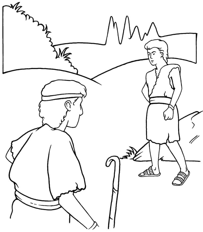 ζωγραφική Άβελ και Κάιν δωρεάν