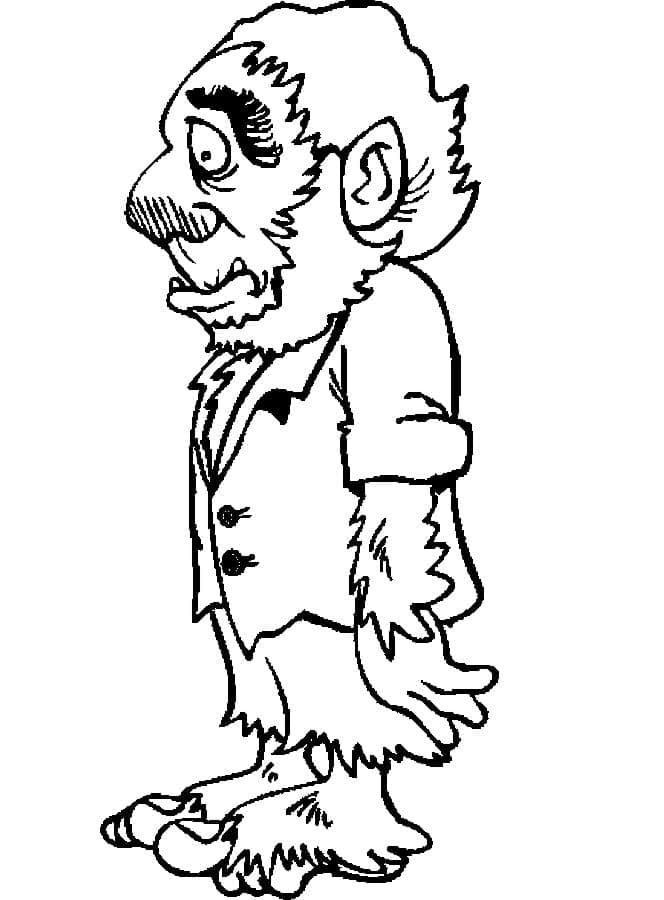 ζωγραφική Μπερδεμένος Λυκάνθρωπος