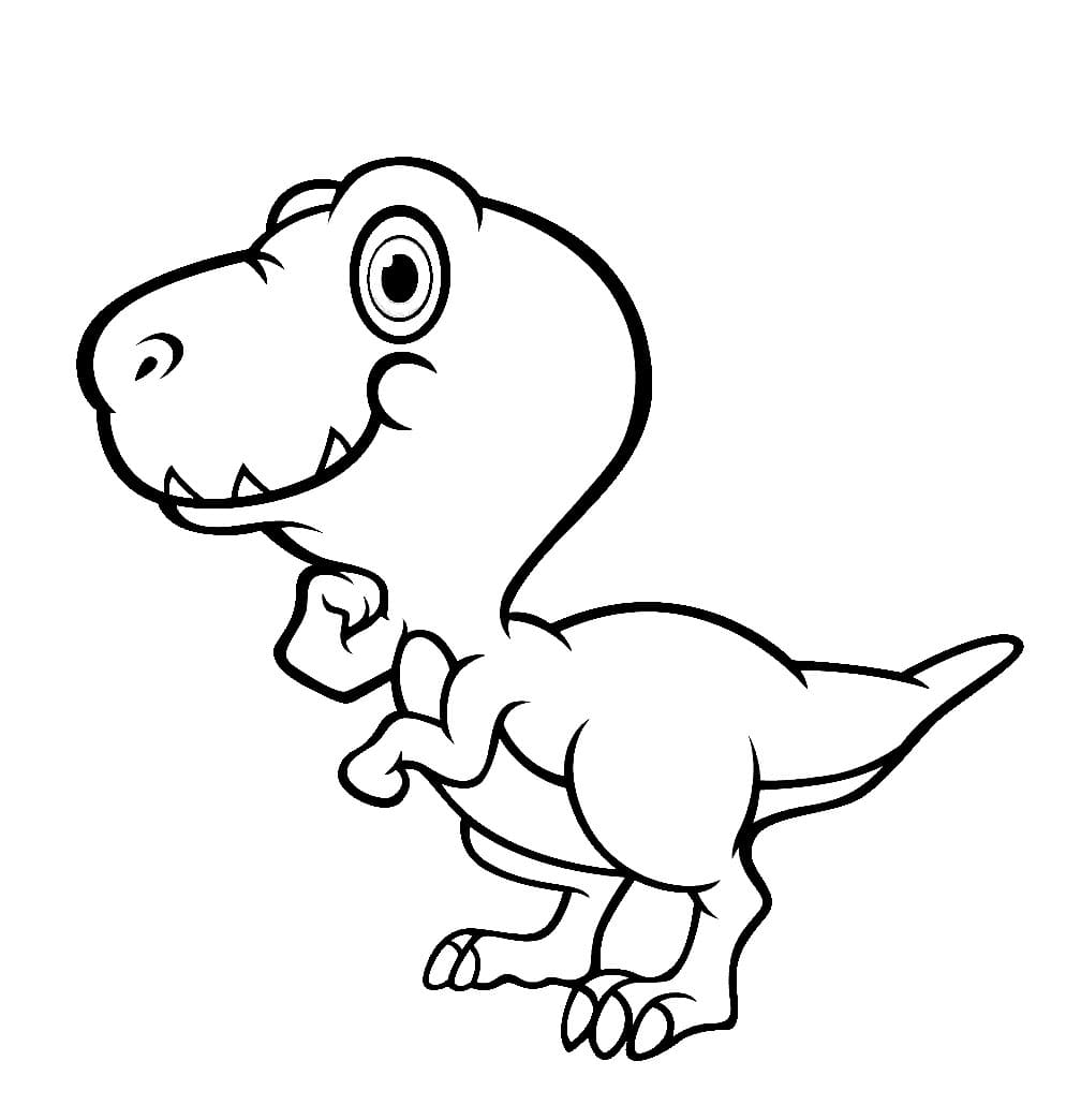 ζωγραφική Χαμογελαστός Τυραννόσαυρος Ρεξ