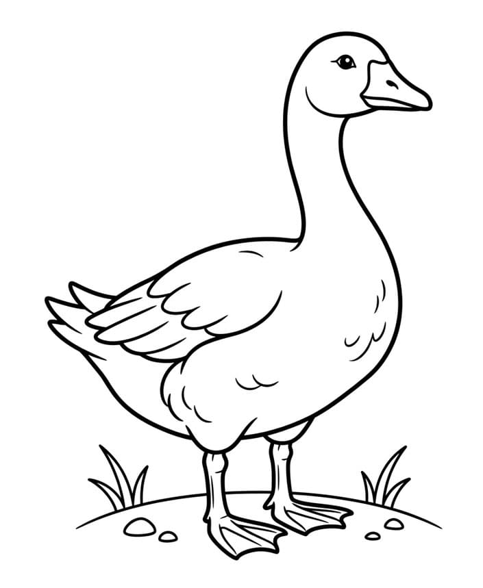 ζωγραφική Χήνα Φύλακας της Γης