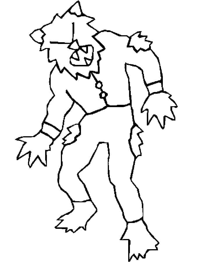 ζωγραφική Εύκολος Λυκάνθρωπος για το 31 Οκτώβρη