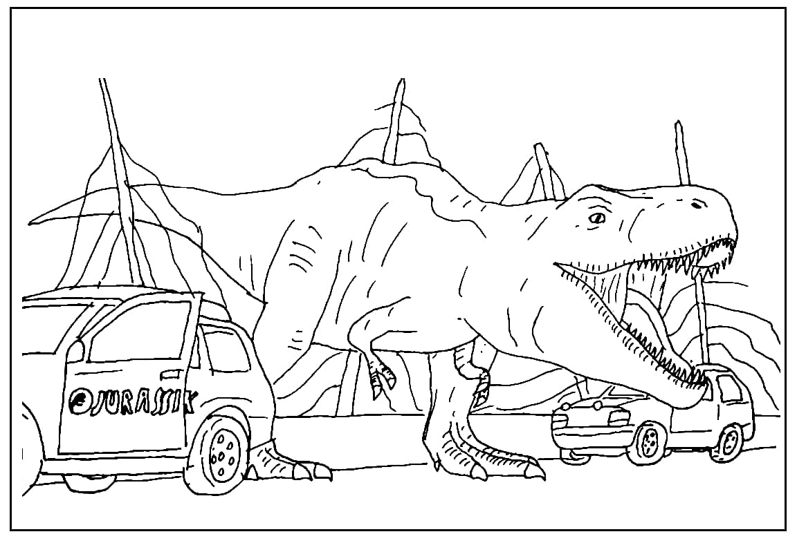 ζωγραφική Εκτύπωση Τυραννόσαυρου Ρεξ