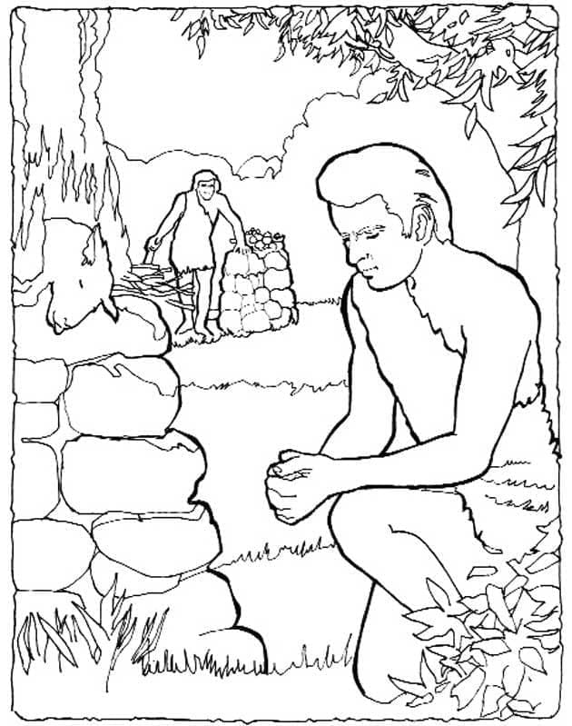 ζωγραφική Ελεύθεροι Κάιν και Άβελ