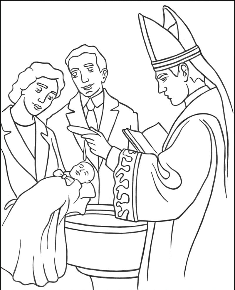 ζωγραφική Επίσημο Βάπτισμα Ιερέα