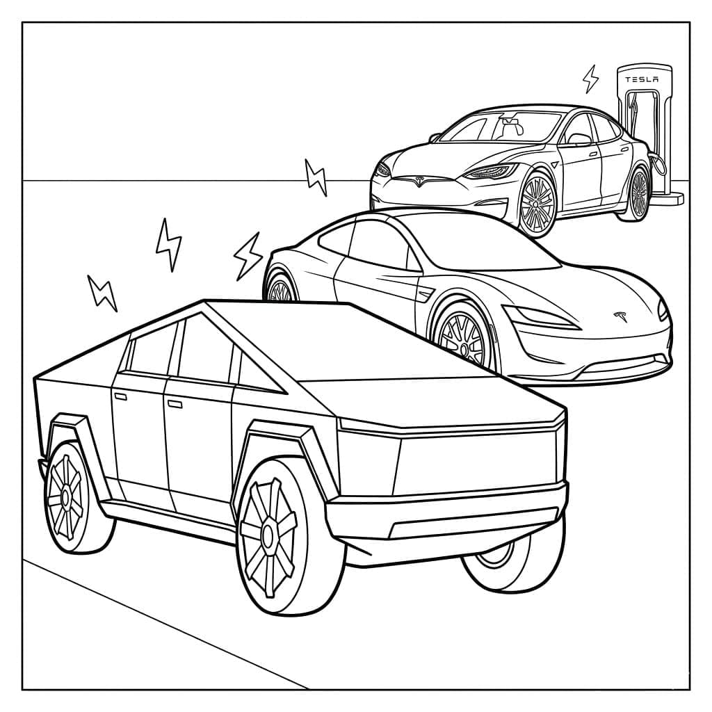 ζωγραφική Φόρτιση σπιτιού Τέσλα