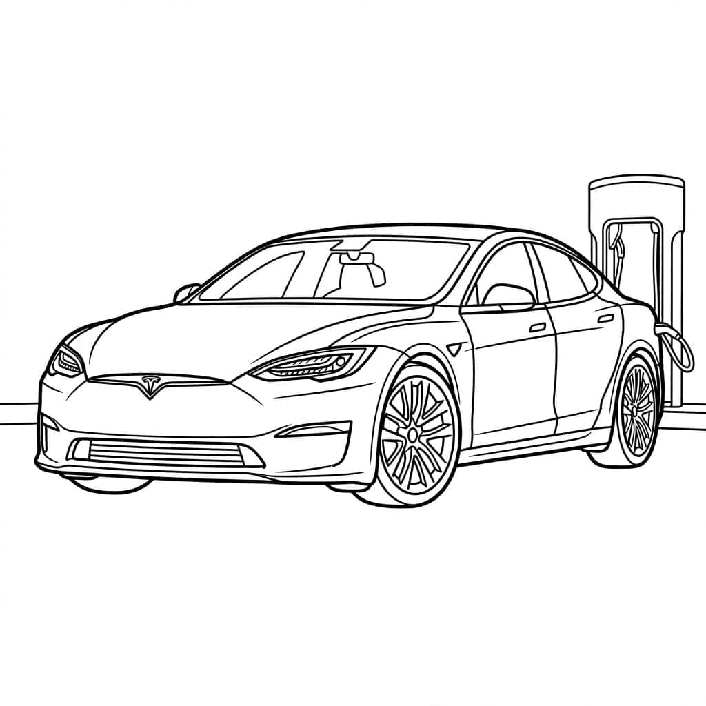 ζωγραφική Φόρτιση Τέσλα