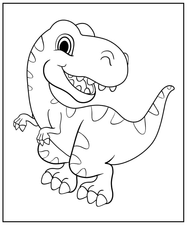 ζωγραφική Φύλλα Τυραννόσαυρου Ρεξ