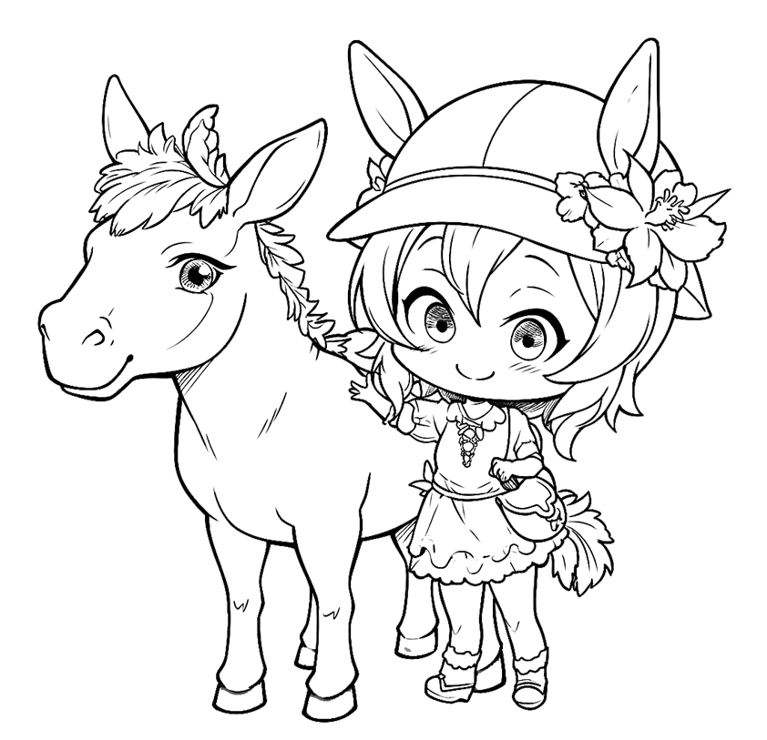 ζωγραφική Γάιδαρος και το Παιδί