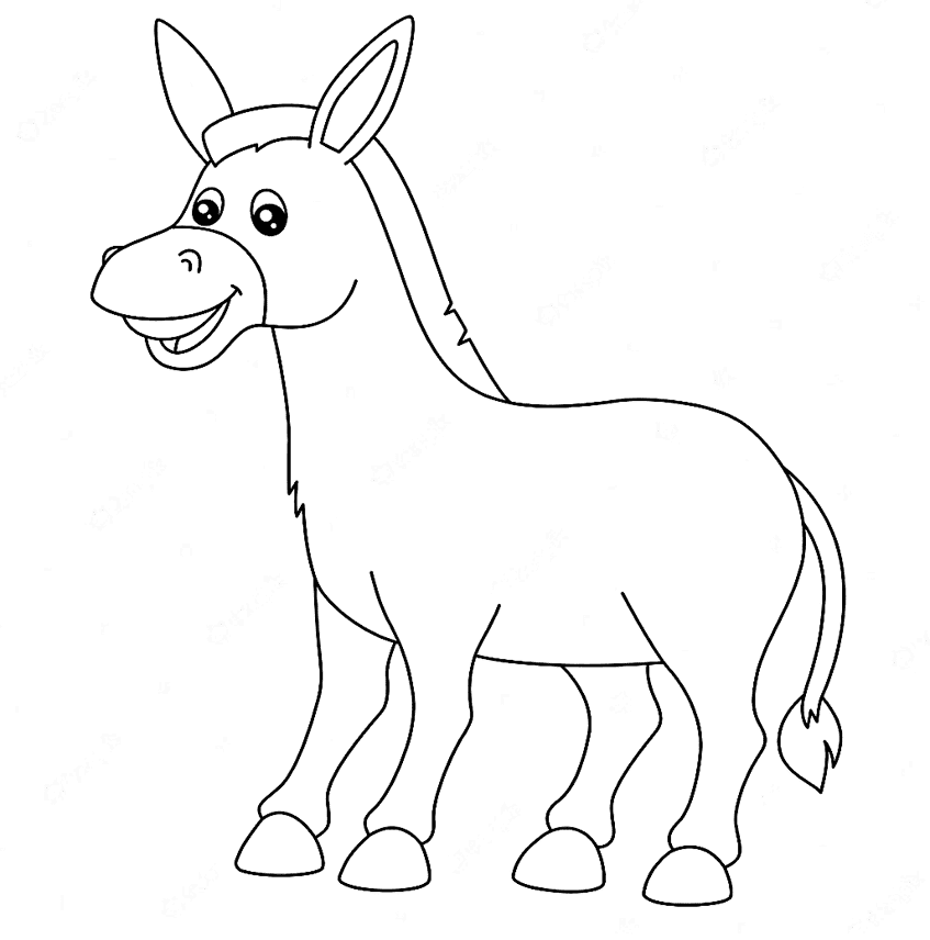 ζωγραφική Γάιδαρος κινουμένων σχεδίων