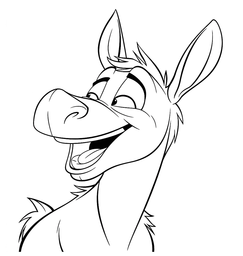 ζωγραφική Γελαστός γάιδαρος