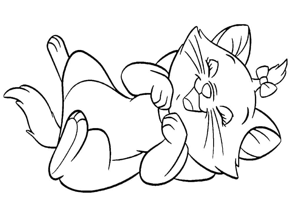 ζωγραφική Γελώντας Μαρί Γάτα