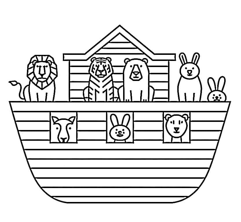 ζωγραφική Η απλή κιβωτός του Νώε