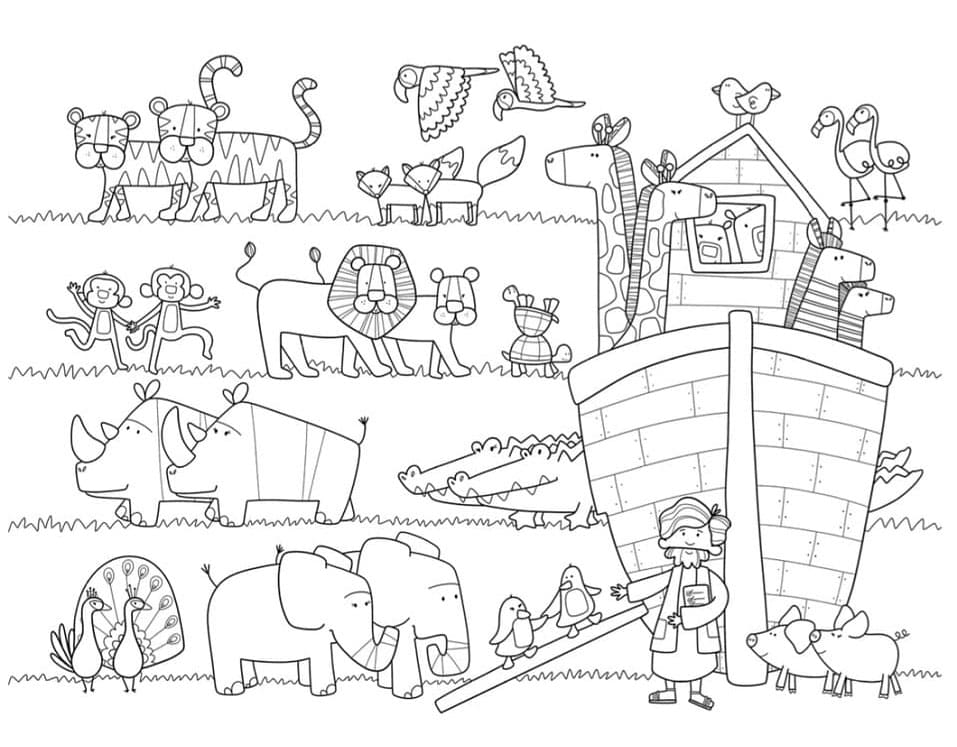 ζωγραφική Η Κιβωτός του Νώε δωρεάν