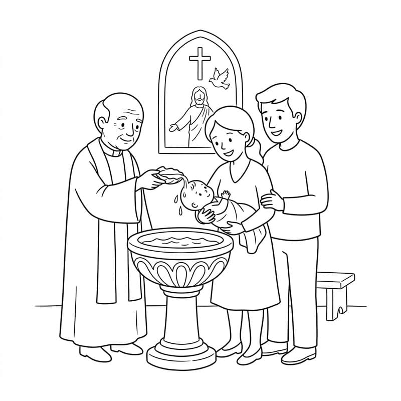 ζωγραφική Ιερό Βάπτισμα Αγάπης