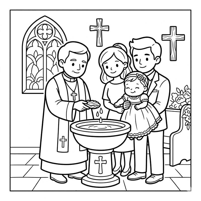 ζωγραφική Ιερό Βάπτισμα Μυστηρίου