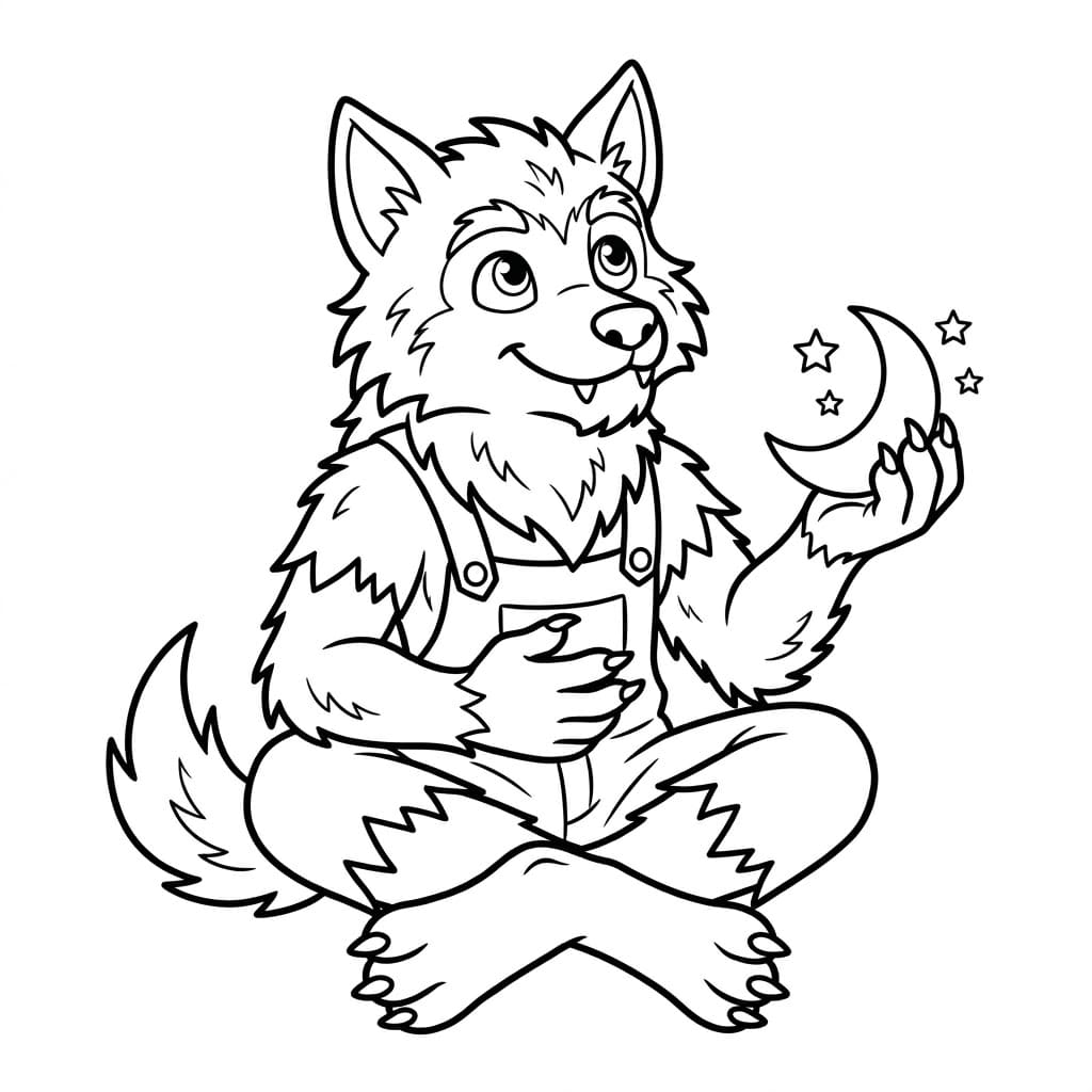 ζωγραφική Ήρεμος Λυκάνθρωπος