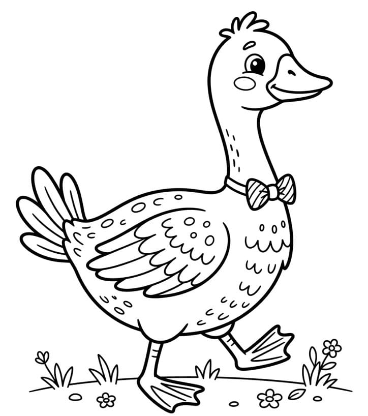 ζωγραφική Κομψή Χήνα