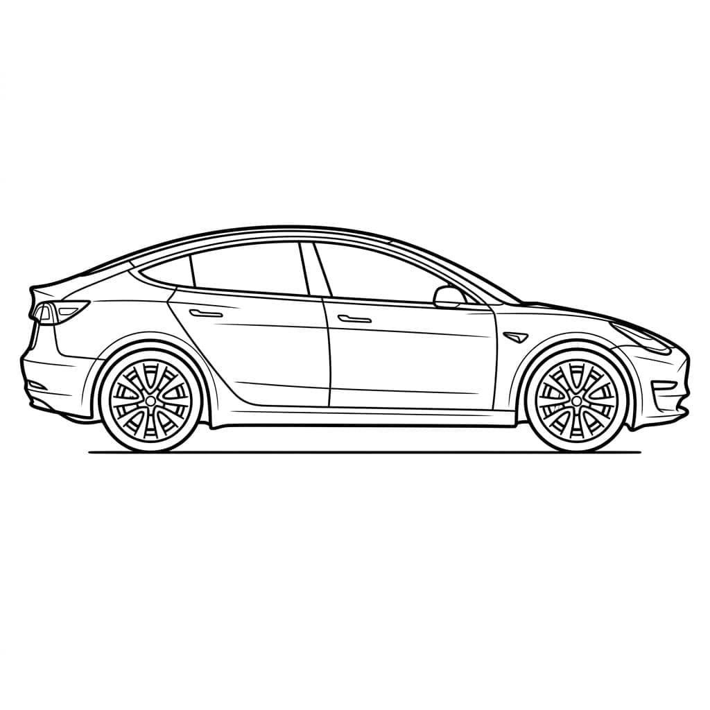 ζωγραφική Κομψό προφίλ Τέσλα