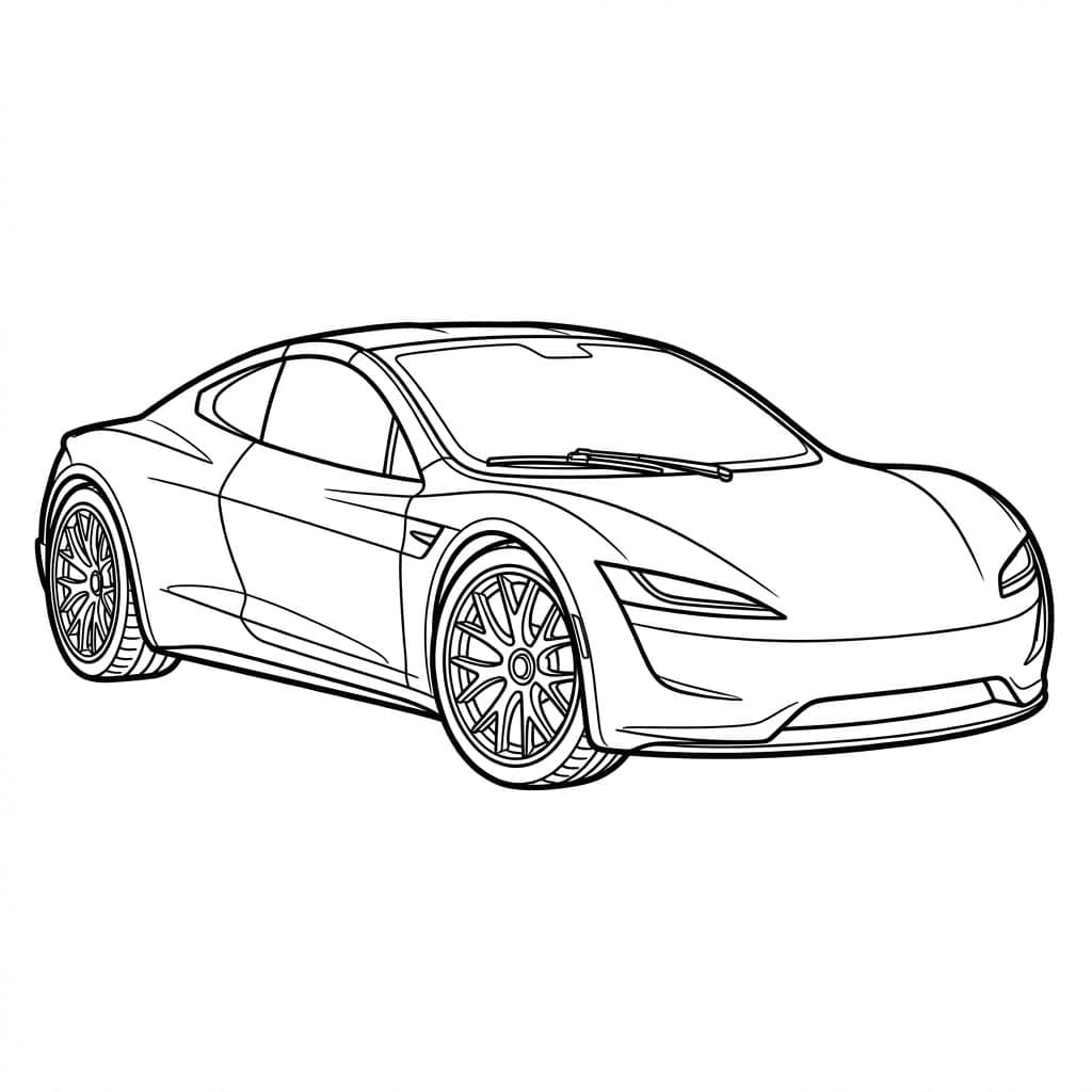 ζωγραφική Κομψό, σπορ Τέσλα