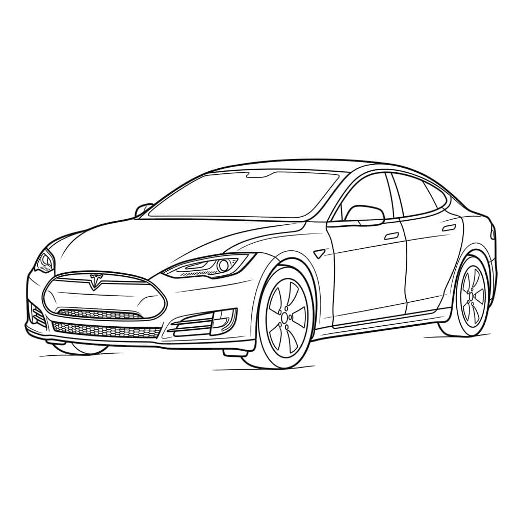 ζωγραφική Κομψός Σχεδιασμός Τέσλα