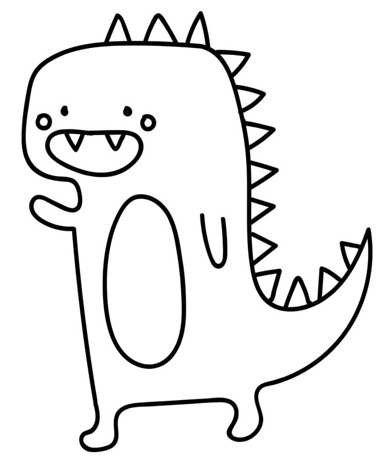 ζωγραφική Κυματιστός Τυραννόσαυρος Ρεξ