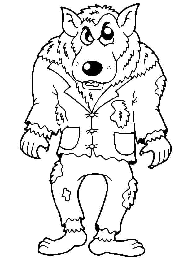 ζωγραφική Λυκάνθρωπος Αστείος