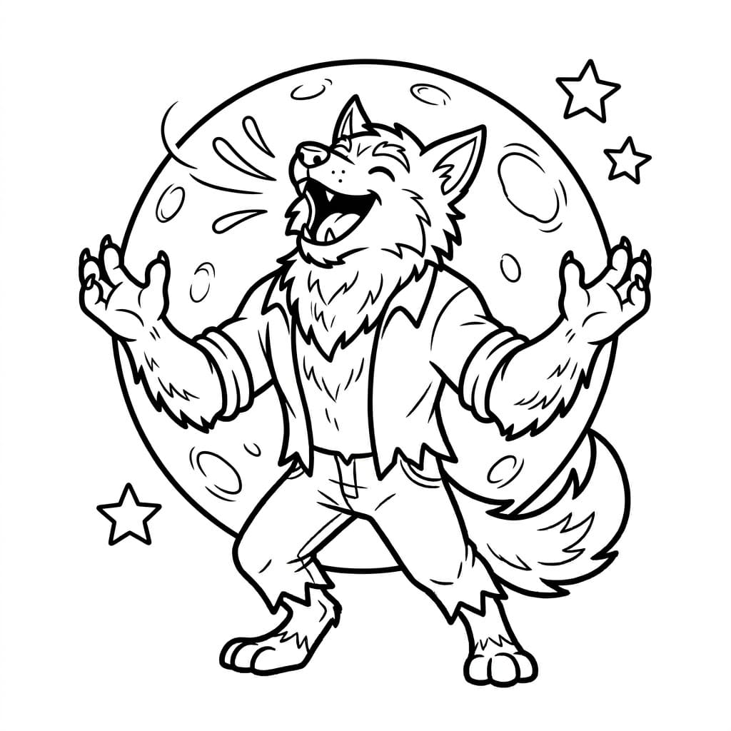 ζωγραφική Μαγεμένος Λυκάνθρωπος