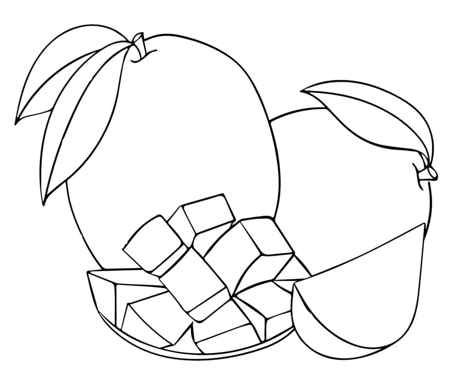 ζωγραφική Μάνγκο για εκτύπωση