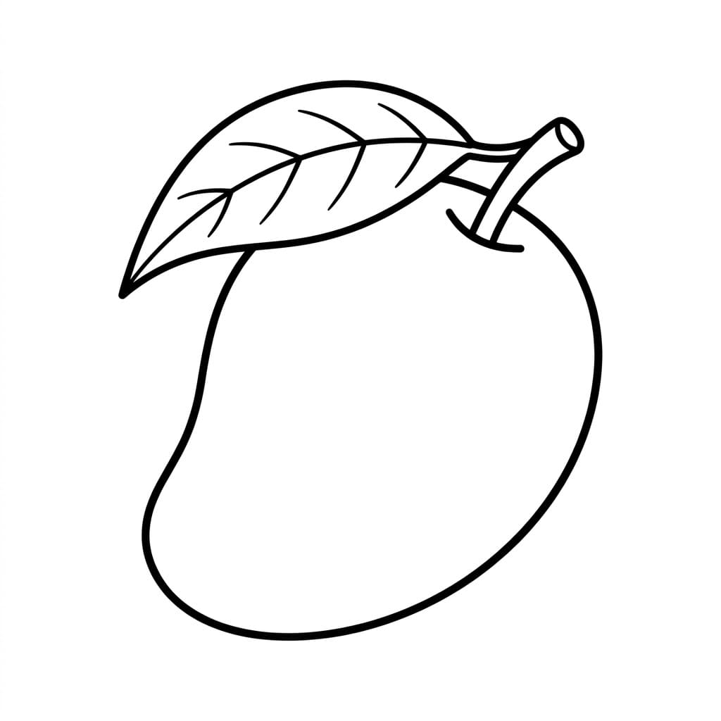 ζωγραφική Μάνγκο Καμπύλο Φύλλο