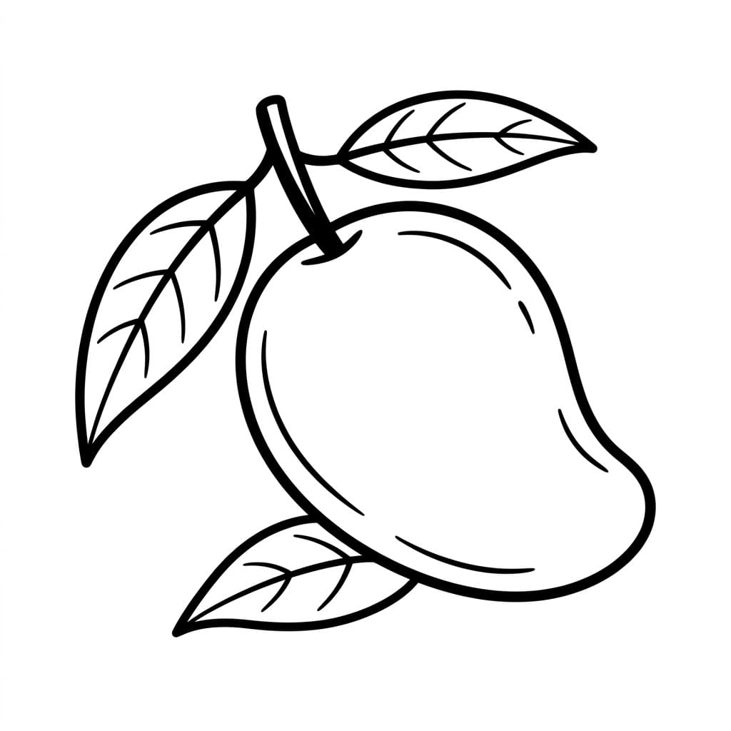 ζωγραφική Μάνγκο Με Δύο Φύλλα