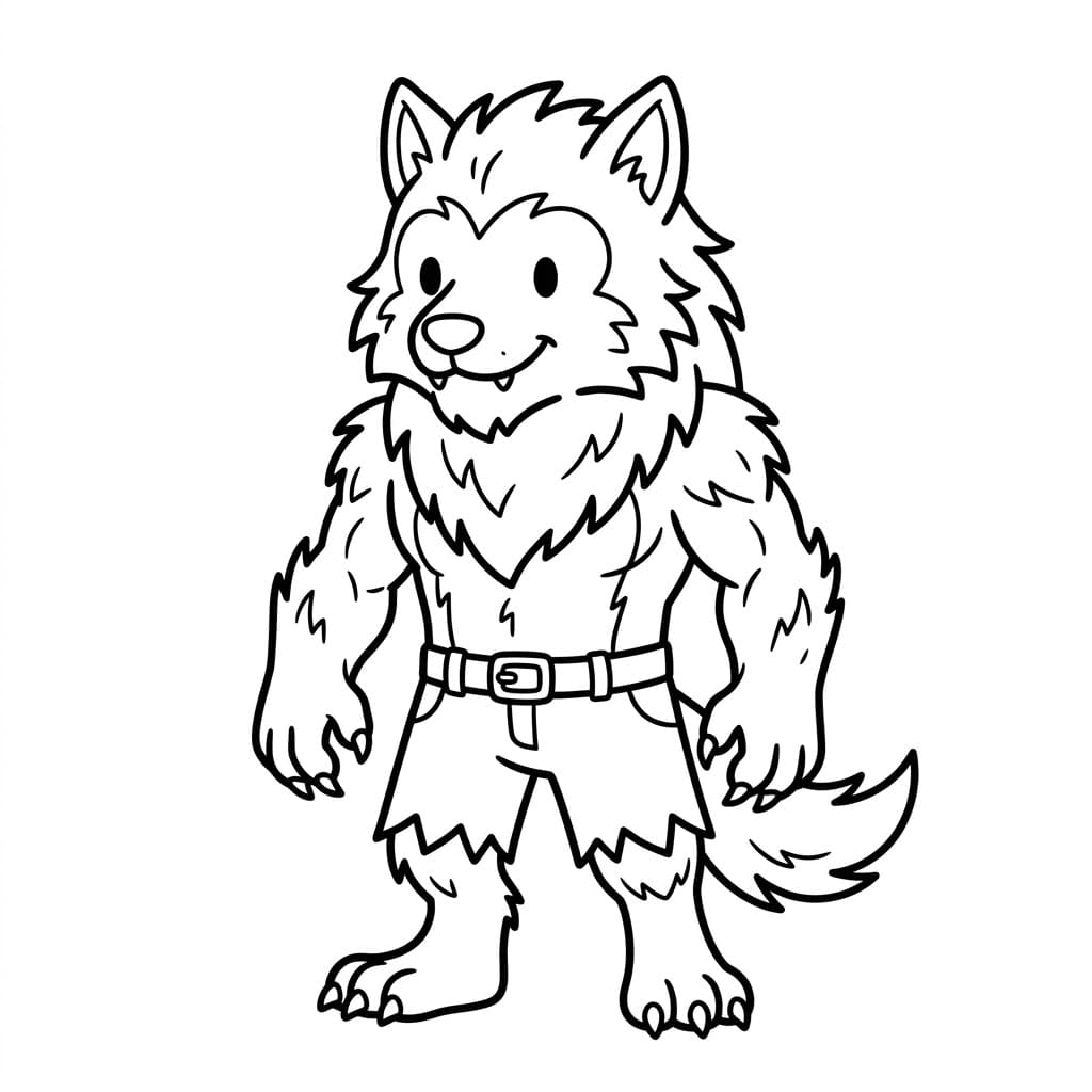 ζωγραφική Νεαρός Λυκάνθρωπος