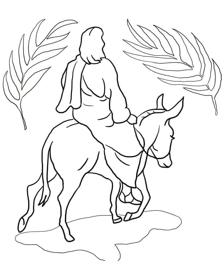 ζωγραφική Ο Ιησούς εισέρχεται στην Ιερουσαλήμ