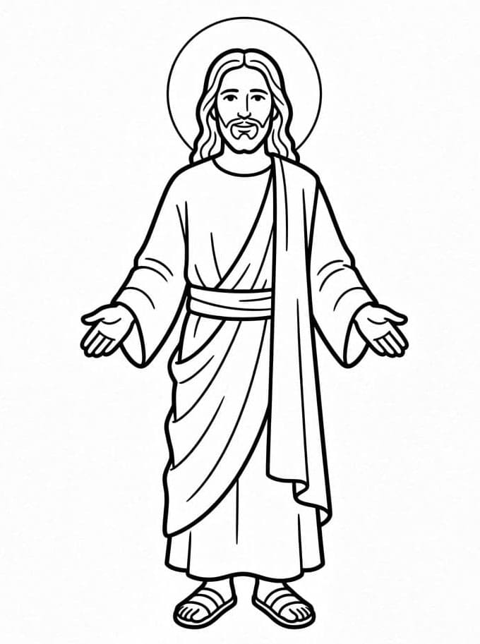 ζωγραφική Ο Ιησούς σκορπά την ειρήνη