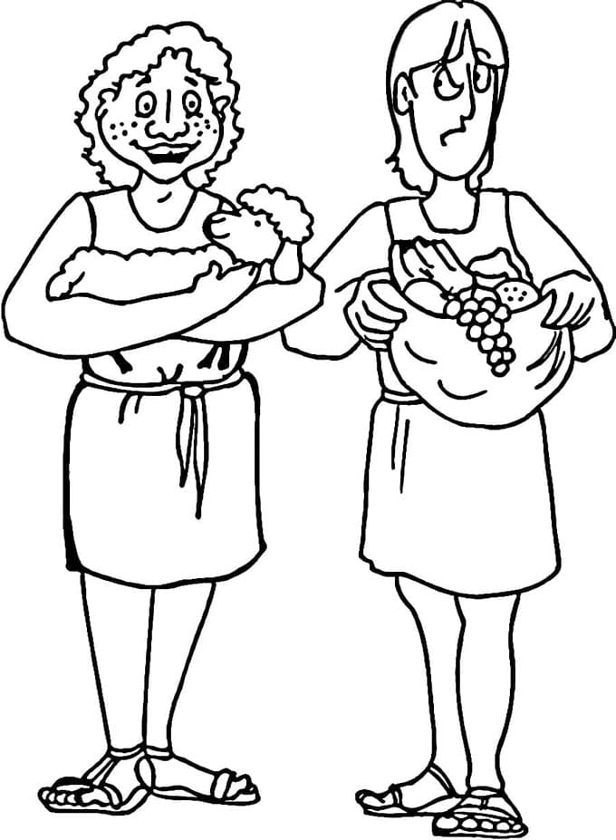 ζωγραφική Ο Κάιν με τον Άβελ