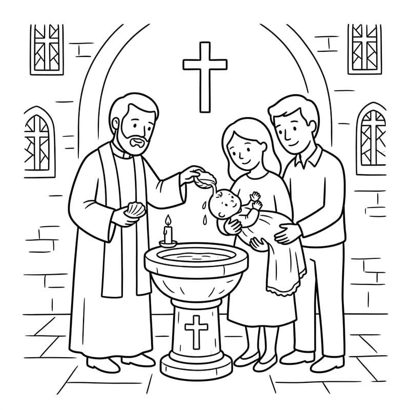 ζωγραφική Οικογενειακό Βάπτισμα Πίστης
