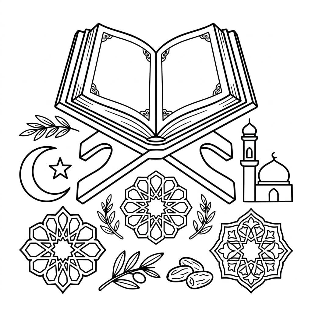 ζωγραφική Όμορφο Κοράνιο