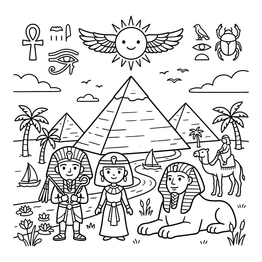 ζωγραφική Παιδιά της Ερήμου και Θεοί