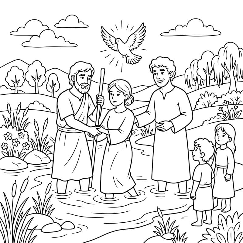 ζωγραφική Πανηγυρικό Βάπτισμα Κοινότητας