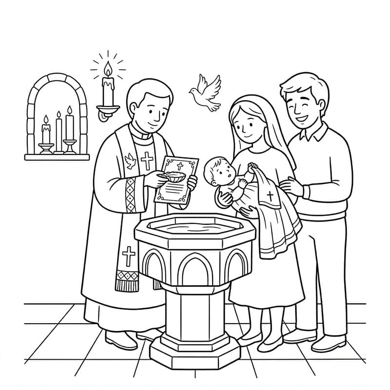 ζωγραφική Πνευματικό Βάπτισμα Ελπίδας